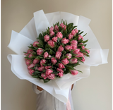 Peony light pink tulips