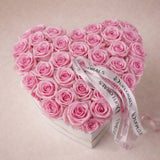 Pink roses heart