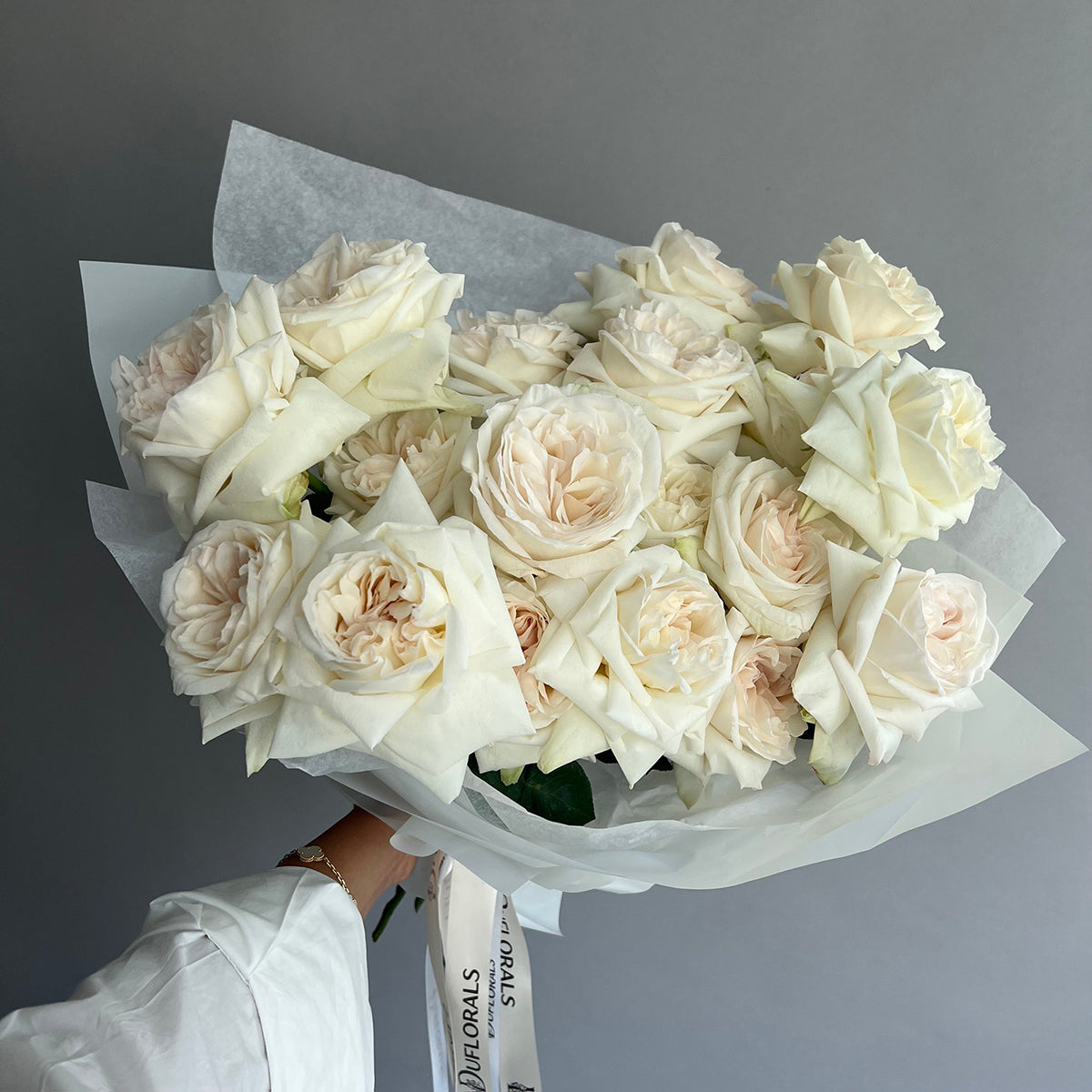 White Peony Roses